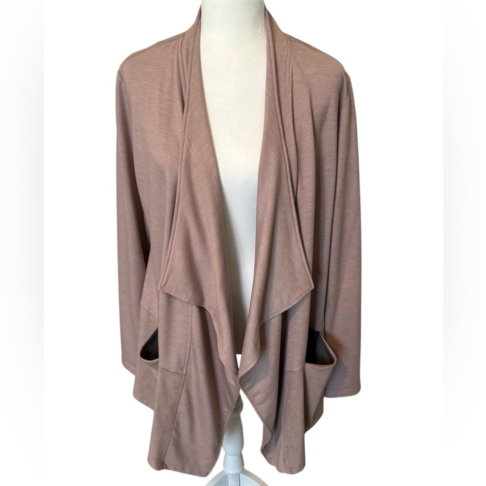 LOGO LOUNGE Clay Open Jersey Jacket Size Medium